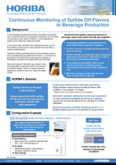 Continuous Monitoring of Sulfide Off-Flavors in Beverage Production Application Note (Version A) thumbnail