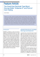 The Small-Size Electrode Type Blood Glucose Meter "Antsense III" and Point of Care Testing thumbnail