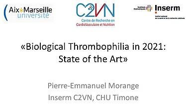 Biological Thrombophilia in 2021 State of the art HORIBA Medical Biological Thrombophilia in 2021 State of the art HORIBA Medical