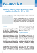 Emissions and Fuel Economy Measurement System Using Intermittent Sampling CVS for PHEV thumbnail