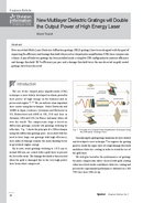 New Multilayer Dielectric Gratings will Double the Output Power of High Energy Laser thumbnail