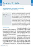 Measurement of Automobile Exhaust N2O by Mid-IR Laser Spectroscopy thumbnail