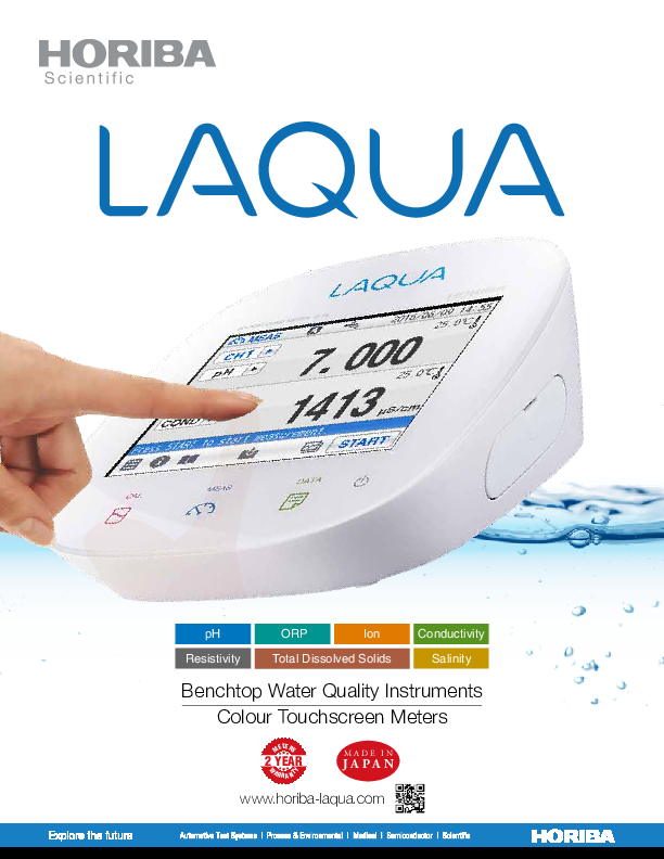 LAQUA Colour Touchscreen Benchtop Meters 2018 (For North Americas) thumbnail