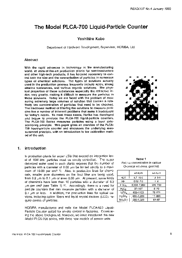 The Model PLCA-700 Liquid-Particle Counter thumbnail