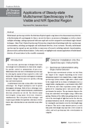 Applications of Steady-state Multichannel Spectroscopy in the Visible and NIR Spectral Region thumbnail