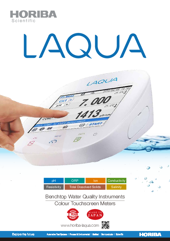 LAQUA Colour Touchscreen Benchtop Meters thumbnail