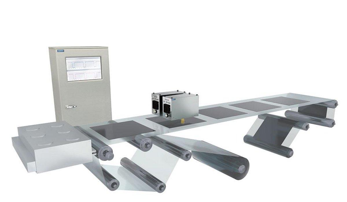 Rendering of an in-line XRF roll-to-roll application.