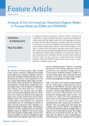 Analysis of the Chromophoic Dissolved Organic Matter in Process Water by EEMs and PARAFAC thumbnail