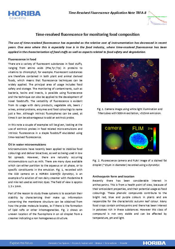 Time‐resolved fluorescence for monitoring food composition thumbnail