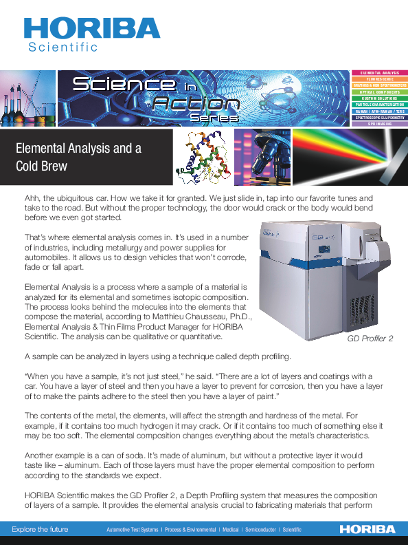 Elemental Analysis and a Cold Brew thumbnail