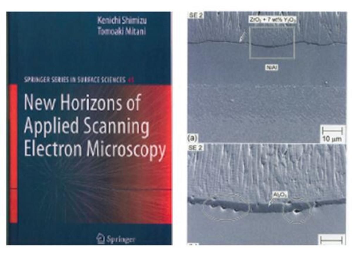 An illustration from the book showing a grain boundary nicely revealed by RF GD sputtering.
