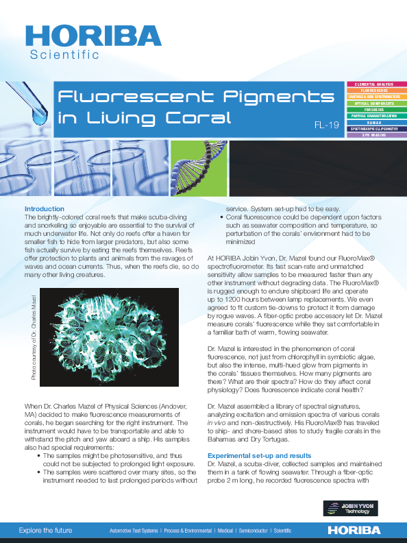Fluorescent Pigments in Living Coral thumbnail