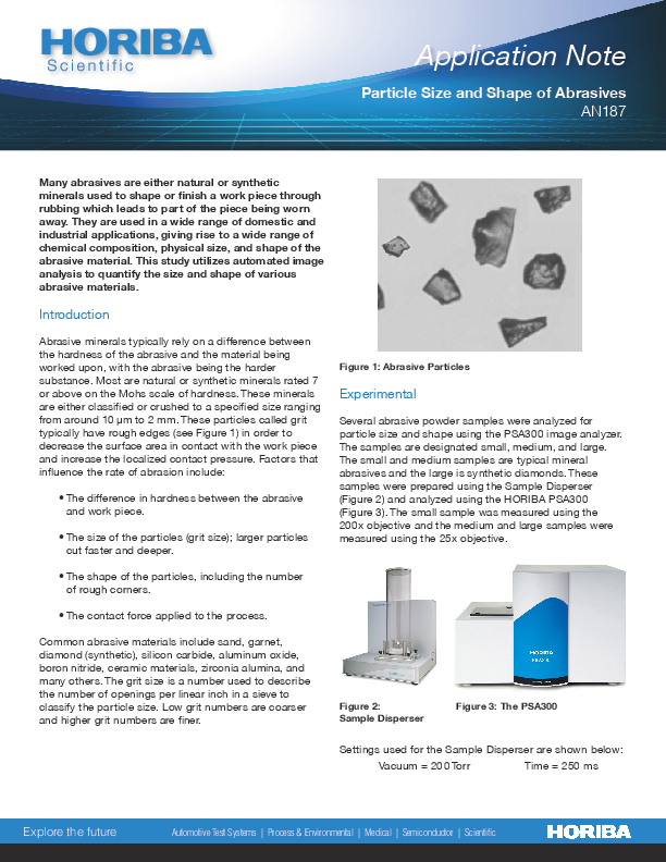 Particle Size and Shape of Abrasives thumbnail