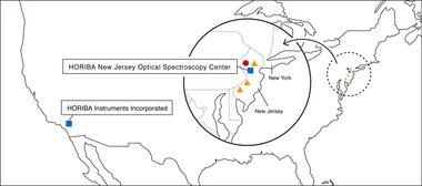 Vicinity of the HORIBA New Jersey Optical Spectroscopy Center