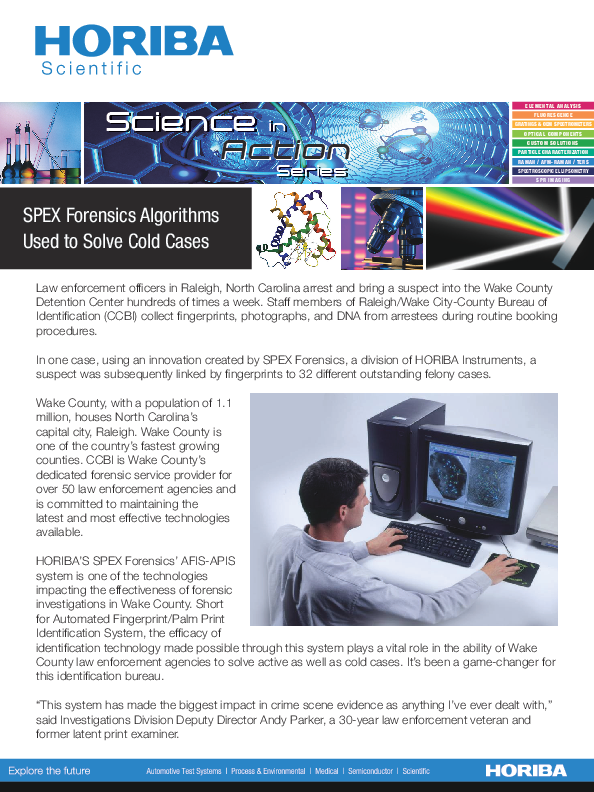 SPEX Forensics Algorithms Used to Solve Cold Cases thumbnail