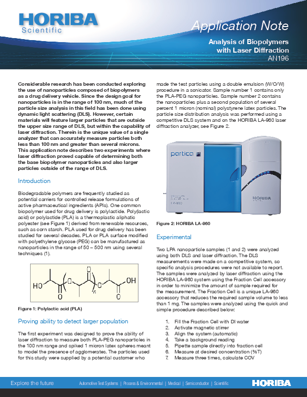 Analysis of Biopolymers with Laser Diffraction thumbnail