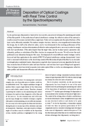 Deposition of Optical Coatings with Real Time Control by the Spectroellipsometry thumbnail