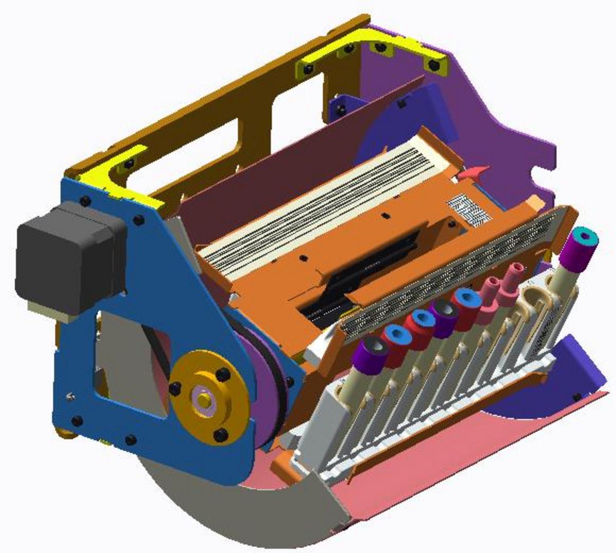 4 sided mixing and barcode reading module
