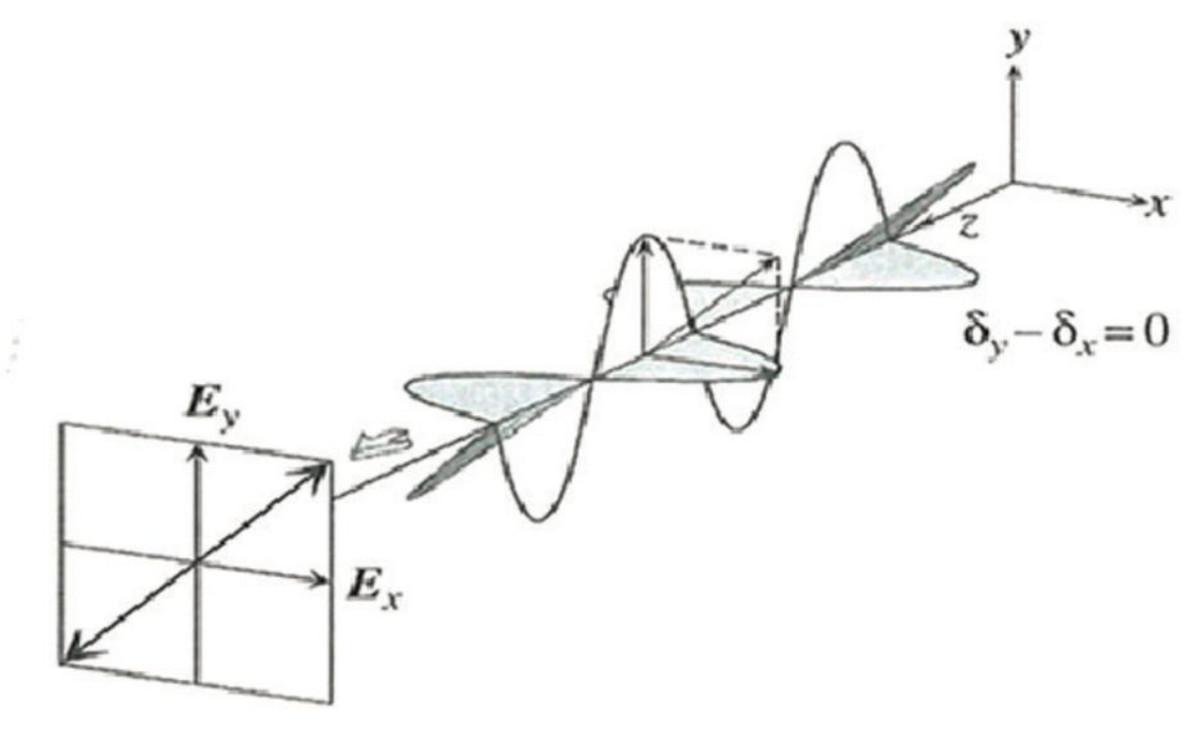 Linear polarization.