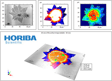 Correlative analysis study on 2D heterostructures produced and exported using graphYX software