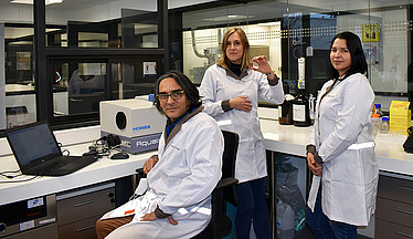 From left to right: Jorge Zincker, Doreen Schober, and Mónica Rodríguez