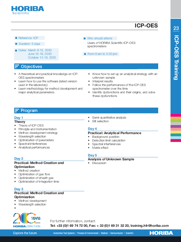 2020 Inductively Coupled Plasma training courses thumbnail