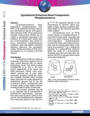 Cyclodextrin-Enhanced Room-Temperature Phosphorescence