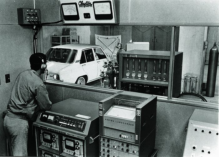 First Automotive Emission Analyzer MEXA-1