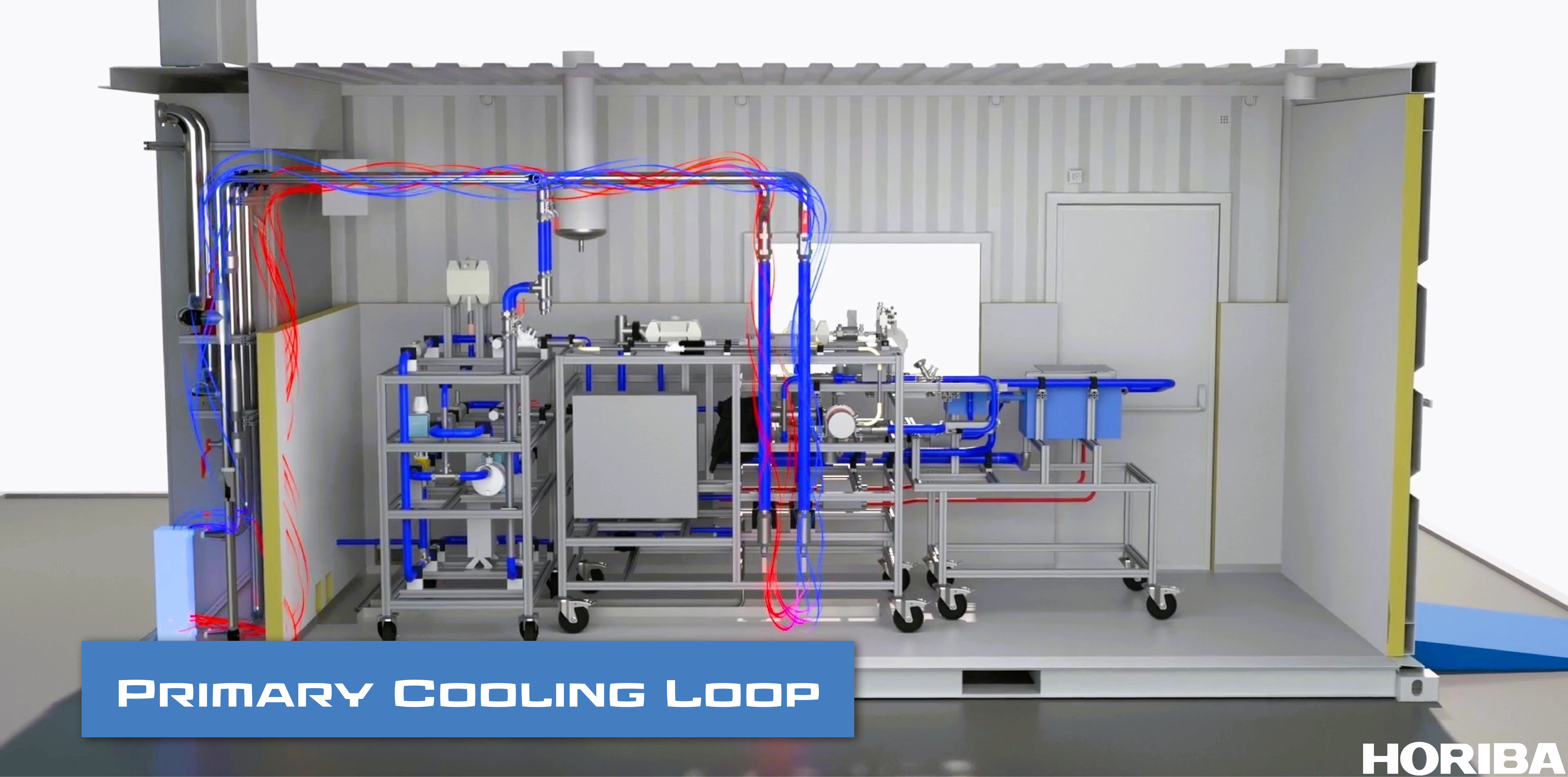 HyBOPS Hydrogen BoP Primary Cooling Loop a HORIBA Fuel Cell Testing System Container