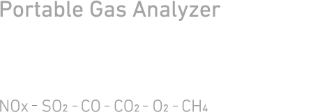 Portable Gas Analyzer PG-300 Series NOx SO2 CO CO2 O2 CH4