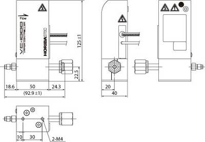 External Dimension of Direct Liquid Injection System VC Series