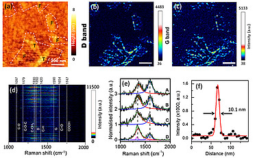 Correlated TERS and KPFM of Graphene Oxide Flakes