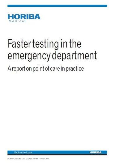 Faster testing in the emergency department_Point-of-Care Testing_2009