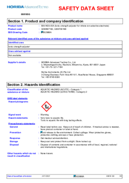 Safety Data Sheets - HORIBA