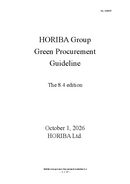 HORIBA Group Green Procurement Guideline The 8.4 edition thumbnail