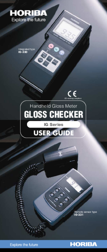 IG-320/331 Gloss Checker User Guide (version B)