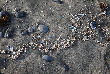 Microplastics from waste