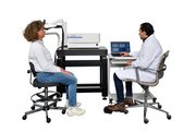 RZ-660 In Vivo Raman Analyzer showing forehead skin analysis with articulated arm