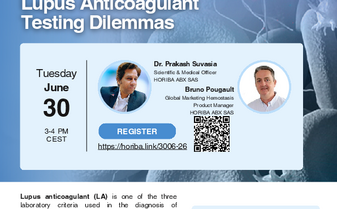 [Workshop] From Guidelines to the Benchtop: Practical Solutions for Lupus Anticoagulant Testing Dilemmas
