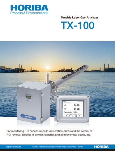 Tunable Laser Gas Analyzer TX-100 Brochure (version B)