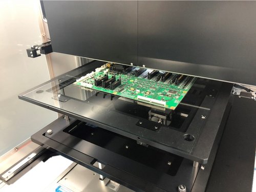 Non-destructive failure analysis on a large printed circuit board