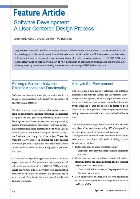 Products And Technologies Of Horiba Abx - 