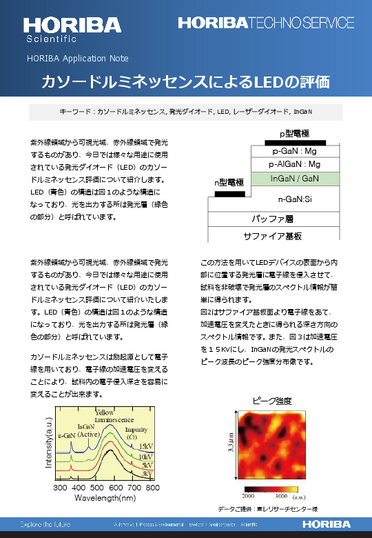 カソードルミネッセンスによる青色LEDの評価