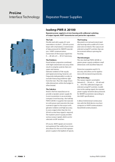 電源ユニット <IsoAmp PWR A20100>