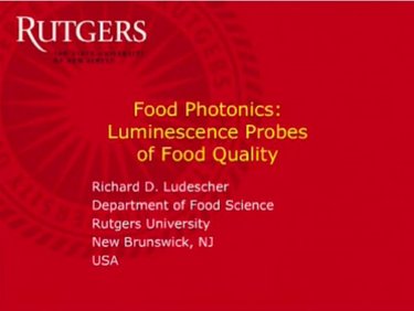 Food Photonics-Luminescence Probes of Food Quality