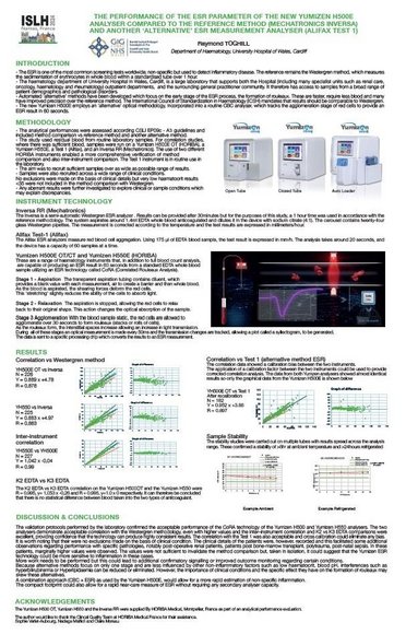 Yumizen H500E_ESR_Cardiff_Poster ISLH2024