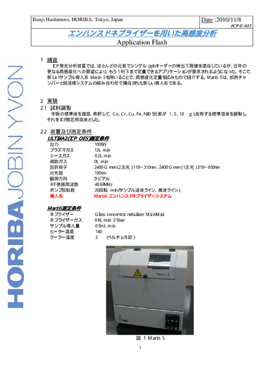 エンハンスドネブライザーを用いた高感度分析