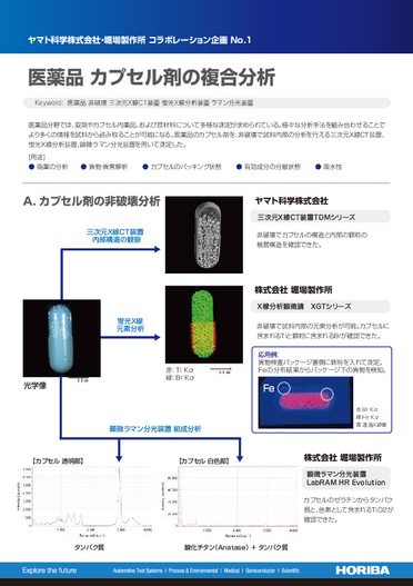 医薬品カプセル剤の複合分析