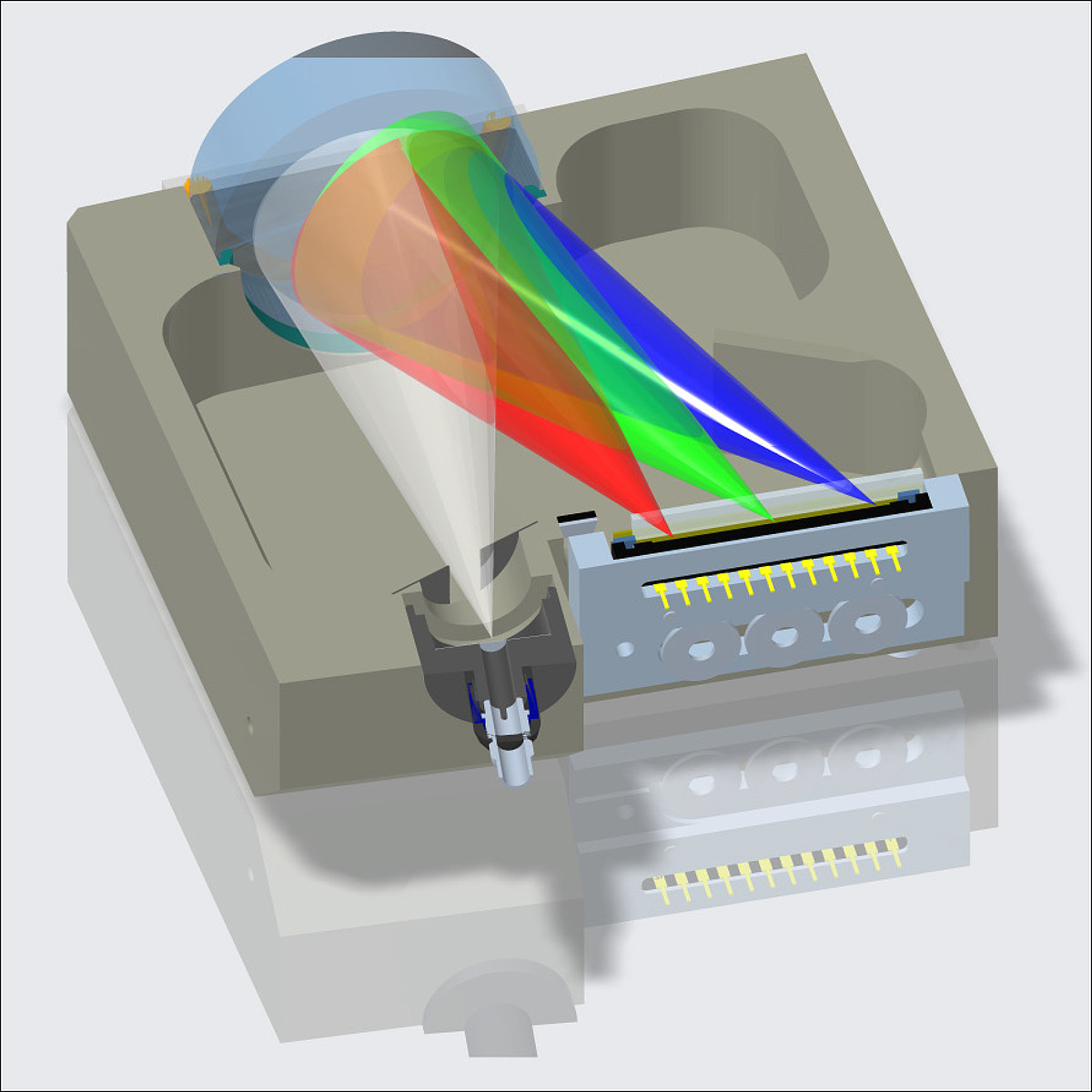 Optical Spectrometer Grating Spectrometer Mini Spectrometer CCD