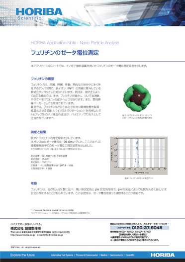 フェリチンのゼータ電位